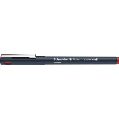 Abbildung von Schneider Pictus Fineliner Stift, 0,5 mm Linienbreite, Rot