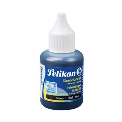 Abbildung von Pelikan Stempelfarbe wasserfest, 30 ml, 1 Set, schwarz