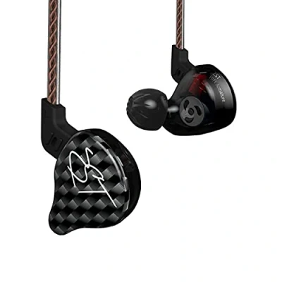 Abbildung von Yinyoo KZ ZST In Ear Kopfhörer, mit Balanced Armature + Dynamic Hybrid Dual Treibereinheit, HiFi Bass Headset BZW. Kopfhörer Carbon no mic