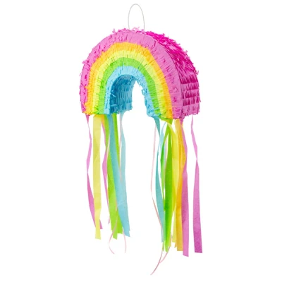 Abbildung von Glück und Glück, Regenbogen Pinata Partyspiel