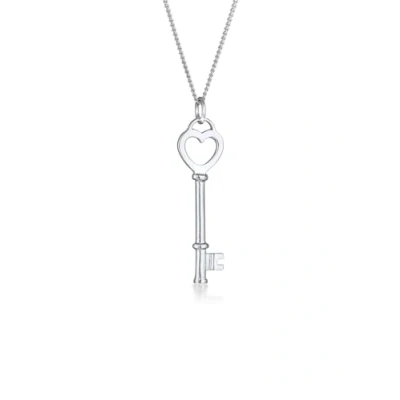 Abbildung von Elli Halskette Damen Schlüssel Herz Liebesschlüssel in 925 Sterling Silber