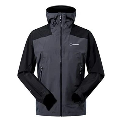 Abbildung von Berghaus Herren Paclite Peak Vent Wasserdichte Shell Jacke, strapazierfähiger, atmungsaktiver Regenmantel