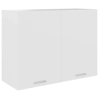Abbildung von vidaXL Hängeschrank 2 Regalböden Küche Schrank Einbauküche Küchenzeile Küchenmöbel Oberschrank Küchenschrank Weiß 80x31x60cm Holzwerkstoff