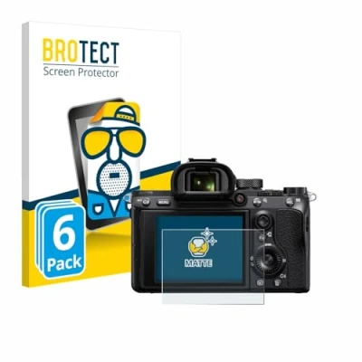 Abbildung von BROTECT Entspiegelungs Schutzfolie für Sony Alpha 7 III / 7R II 7S (6 Stück) Matte Displayschutz Folie, Anti Reflex, Fingerprint