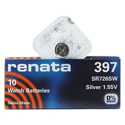 Abbildung von Renata SR726SW 397 1 Pack x (10) Silber 1,55 V Made in Swiss