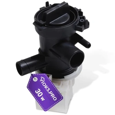 Abbildung von Viоks.pro Pumpe Ersatz für Bosch Wasserpumpe 00145212 &amp; Copreci KEBS Ablaufpumpe Laugenpumpe 30W mit Pumpenkopf Sieb Waschmaschine Serie 6 Siemens iQ100 iQ300 iQ500 Avantixx Extraklasse