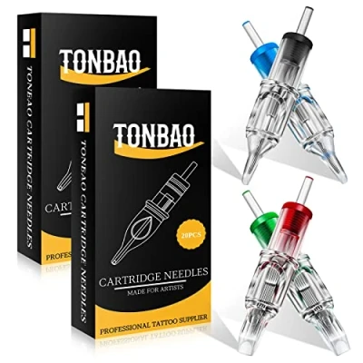 Abbildung von TONBAO 40 Stück Einweg Cartridge Mixd #12 3RL 5RL 7RL 9RL 3RS 5RS 7M1 9RM