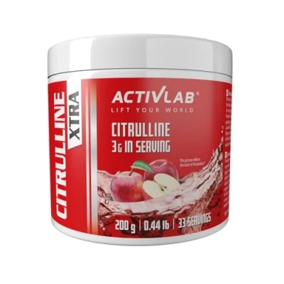 Abbildung von Activlab Citrulline Xtra, 200g, Apfel L Citrullin, Muskelaufbau, Ausdauer, Apfelgeschmack, Energie, Sportnahrung