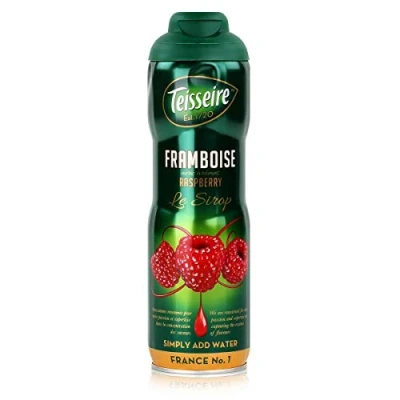 Abbildung von Teisseire Getränke Sirup Raspberry/Himbeer 600ml der genauso schmeckt wie die Frucht (1er Pack)