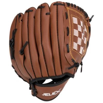 Abbildung von JELEX Safe Catch Baseball Handschuh Links für Rechtshänder (Braun)