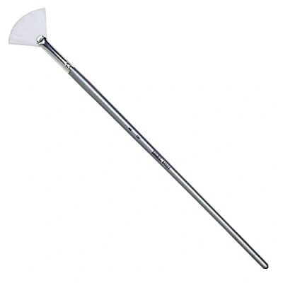 Abbildung von Liquitex 6925008 Basics Pinsel, Synthetikpinsel für Acrylfarben, langlebig, robust und formstabil Fächerpinsel Nr. 8