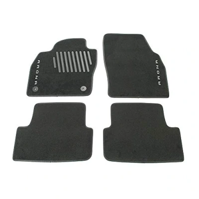 Abbildung von Seat 6F9061675C041 Trail Textil Fußmatten 4X Stoffmatten Velours Matten Schwarz, mit Arona Schriftzug