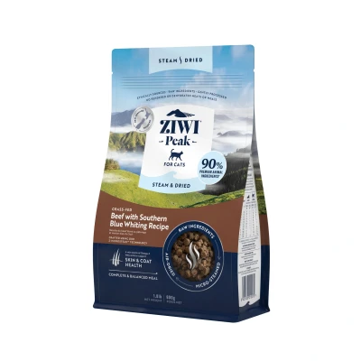 Abbildung von Ziwi Peak Steam &amp; Dried Katzenfutter Rind 800 gr.