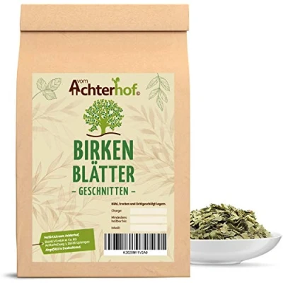 Abbildung von Birkenblätter 250g getrocknet und geschnitten ideal zur Zubereitung von Tee, Tinkturen, Haarwasser &amp; Co. naturrein vom Achterhof