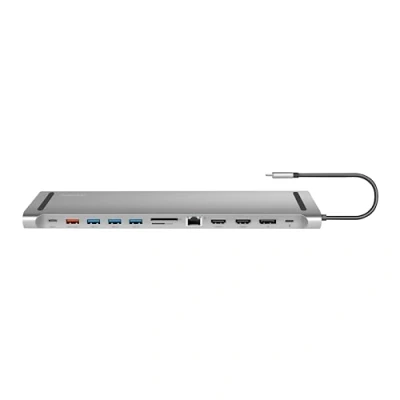 Abbildung von LogiLink UA0411 USB 3.2 Gen2 Docking Station 12 Port mit PowerDelivery &amp; C