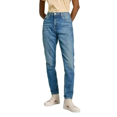 Abbildung von Pepe Jeans Damen Tapered Hw PL204591 Jeans, Blue (Denim RI3), 33W / 30L