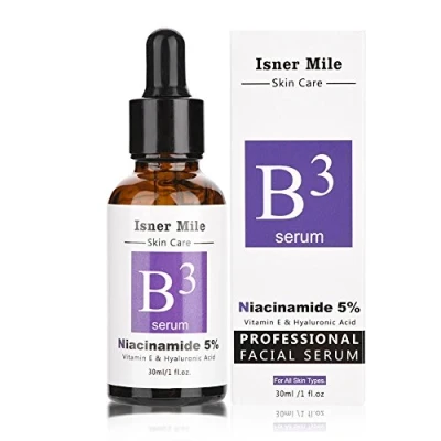Abbildung von Sonew 30 ml Vitamin B3 Gesichtsserum, Niacinamid 5% Hyaluronsäure Face Serum, Hilft, die Haut mit Feuchtigkeit zu versorgen, sie aufzuhellen und verjüngen