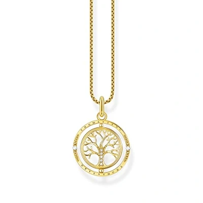 Abbildung von Thomas Sabo Damen Kette Tree of Love gold, aus 925er Sterlingsilber mit 750er Gelbgold Vergoldung, Länge 45cm, KE2148 414 14 L45V