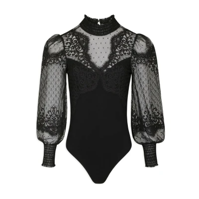Abbildung von Morgan Longsleeved Bluse, Damen, Größe: 42, Black