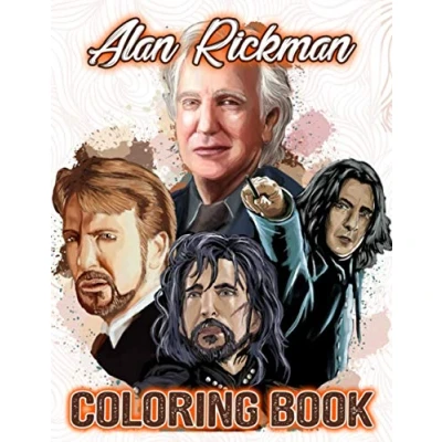 Abbildung von Alan Rickman Coloring Book: Color Wonder Relaxation Books For Kids And Adults Unique Colouring Pages