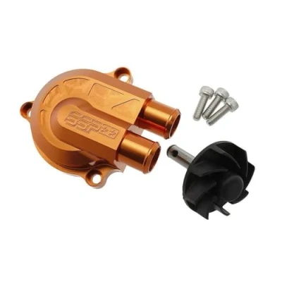 Abbildung von Wasserpumpe STAGE6 SSP CNC in orange für YAMAHA Aerox 50 (ab Bj. 1999)Typ:SA14