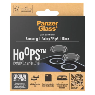 Abbildung von Samsung Galaxy Z Flip 6 Panzerglas PanzerGlass Camera Protector Hoop Optic Rings Kameraprotektor für das
