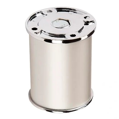 Abbildung von SOTECH Möbelfuß RADO (Höhe 60 mm, Ø 50 Aluminium/Chrom poliert) Schrankfuß höhenverstellbar