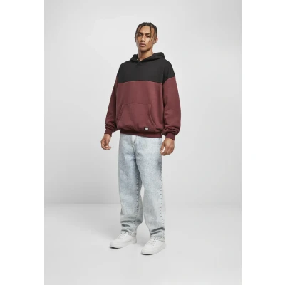 Abbildung von Urban Classics Kapuzenpullover, Herren, Größe: Small, Cherry/blk