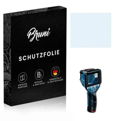 Abbildung von Bruni Schutzfolie kompatibel mit Bosch GTC 600 C Folie, glasklare Displayschutzfolie (2X)