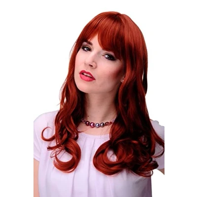Abbildung von Wig ME UP 3001 350 Damen Perücke Rot Kupferrot definierte Locken wellig ca. 55 cm lang natürlich