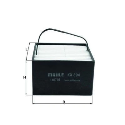 Abbildung von MAHLE ORIGINAL KX 394 Kraftstofffilter Filtereinsatz, Vorfilter, mit Filterheizung MAN: TGS, TGX, TGA