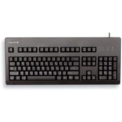 Abbildung von CHERRY G80 3000, UK Layout, QWERTY Keyboard, Wired Mechanical MX BLUE Switches, Black