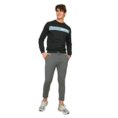 Abbildung von Trendyol, Anthrazit Männer Beli Reifen Slim Fit Pants, Anthrazit, extra groß