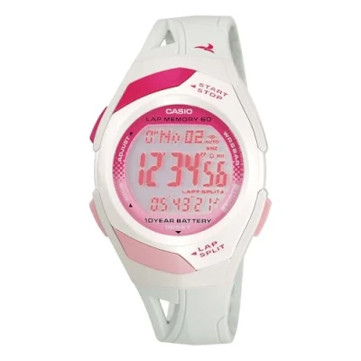 Abbildung von Casio STR 300 7EG Sports Digital Damenuhren Weiß/Pink