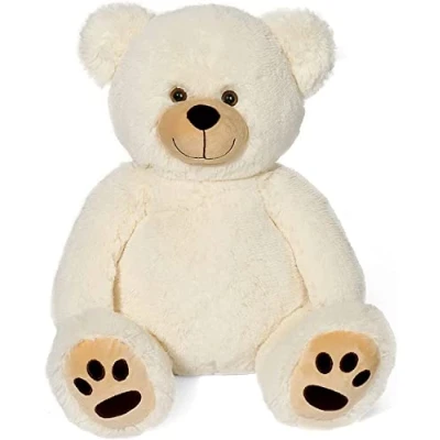 Abbildung von LotFancy Teddybär Kuscheltier 50cm, Plüschtier Stofftier Teddy, Süßes Geschenk für Kinder Mädchen Freundin, Geburtstag, Valentinstag, Weihnachten, Beige