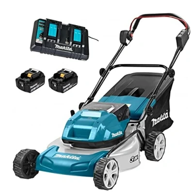 Abbildung von Makita DLM460PT2, Rasenmäher mit Radantrieb, 1600 m², 46 cm, 2 7,5 800 m²
