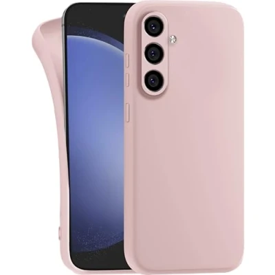 Abbildung von MyGadget Hülle für Samsung Galaxy S23 FE robuste Silikon Schutzhülle TPU Case Slim Silikonhülle Back Cover Kratzfest Handyhülle Matt Rosa