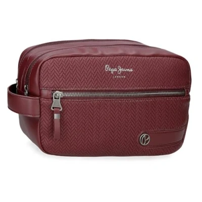 Abbildung von Pepe Jeans Sprig Kulturbeutel, rot, 26 x 16 12 cm, Kunstleder, von Joumma Bags, Talla única, Kulturbeutel