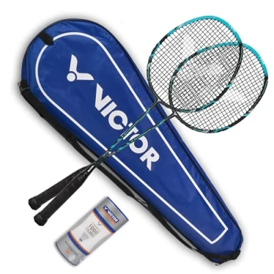 Abbildung von VICTOR Badmintonschläger Set Ultramate 6 blau