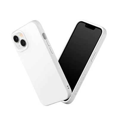 Abbildung von RhinoShield Case kompatibel mit [iPhone 14/13] SolidSuit Stoßdämpfende &amp; schlanke Schutzhülle Premium Finish 3.5 Meter Fallschutz Klassik Weiß