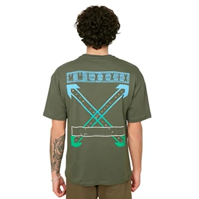 Abbildung von Trendyol Herren Oversize Standard Rundhals Knit T Shirt Hemd, Khaki, L
