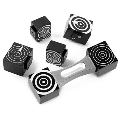 Abbildung von VOLT by Voggenreiter Satellite Shaker Percussion Set 7 teilig Wood Instrument (20 x 6 4 cm, Click &amp; Play, ergonomischer Handgriff, inkl. Tasche), Schwarz/Silber