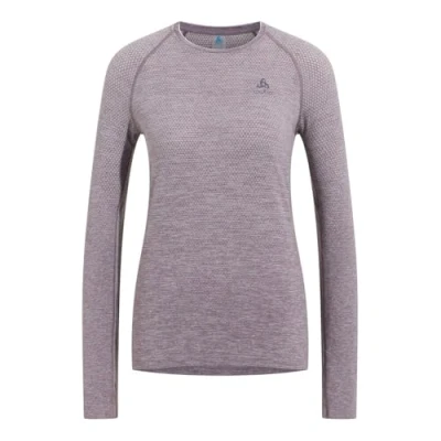 Abbildung von ODLO CREW NECK Essential Seamless Langarmshirt, Damen, Größe: 42/44, Gray ridge melange