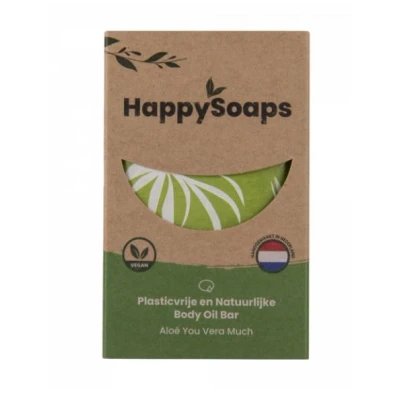 Abbildung von HappySoaps Body Oil Bar Aloe Vera You Much 70g
