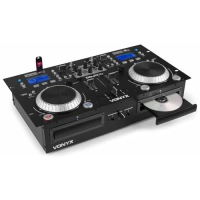 Abbildung von Vonyx CDJ500 CD/USB Player mit Bluetooth, Mischpult und Verstärker