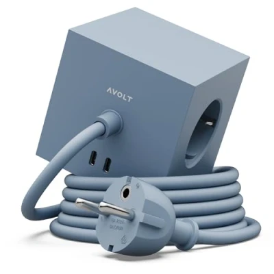 Abbildung von AVOLT Square 1 USB C &amp; Magnet Mehrfachsteckdose 5 fach (USB Anschlüsse)