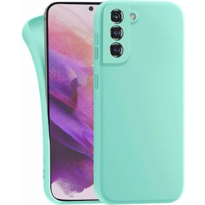 Abbildung von MyGadget Hülle kompatibel mit Samsung Galaxy S21 robuste Handyhülle TPU Case Slim Silikonhülle Back Cover Kratzfest Schutzhülle Matt Mint
