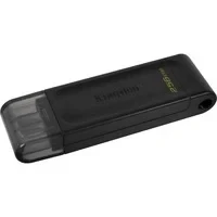 Abbildung von Kingston DataTraveler 70 DT70/256GB USB C Stick mit dem Mehrwert, Schwarz