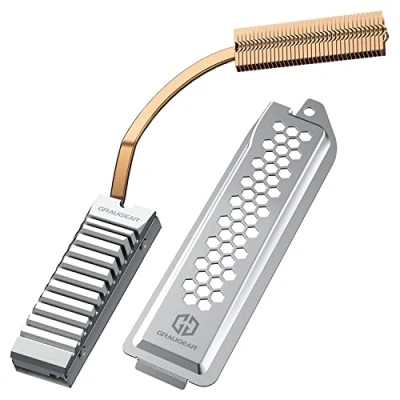 Abbildung von GRAUGEAR Computer Kühler Heatpipe für PS5, Kühlkörper M.2 SSD mit Abdeckung, Kühlkörper, Speicher Kühlung