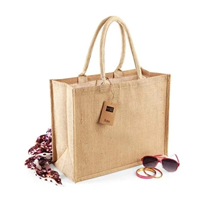 Abbildung von Westford Mill Umhängetasche Classic Jute Shopper 42 x 33 19 cm